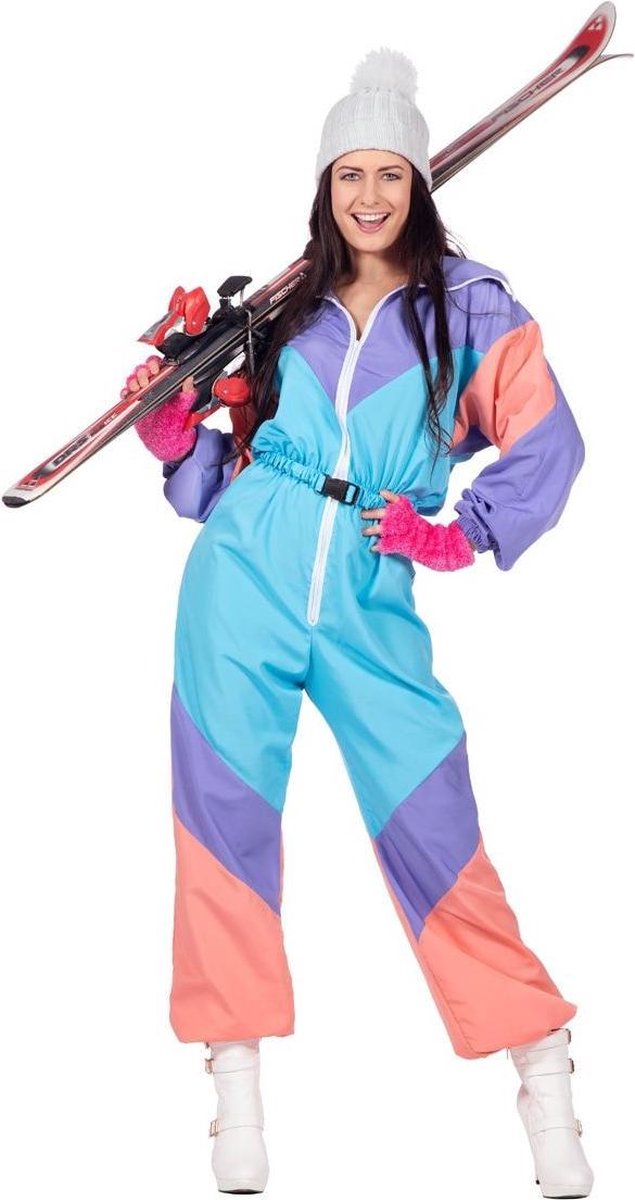 Jaren 80 & 90 Kostuum | Fout 80s Ski-Pak | Vrouw | Maat 36 | Carnaval kostuum | Verkleedkleding